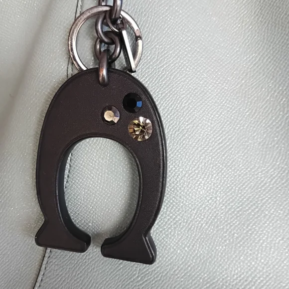 Coach Light Blue Leather Tote - Picture 12 of 16